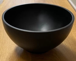 Chiuvetă mică Solid S, Solid Surface, rotundă, 20 x 20 x 11 cm, negru mat, 1208953268