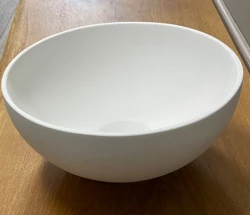Chiuvetă mică Solid S, Solid Surface, rotundă, 25 x 25 x 11 cm, alb mat, 1208953272