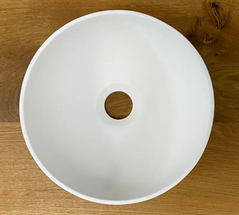 Chiuvetă mică Solid S, Solid Surface, rotundă, 25 x 25 x 11 cm, alb mat, 1208953272