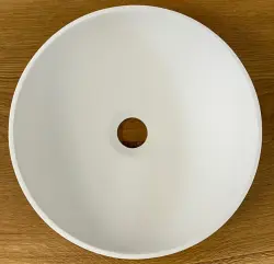 Chiuvetă mică Solid S, Solid Surface, rotundă, 30 x 30 x 11 cm, alb mat, 1208953273