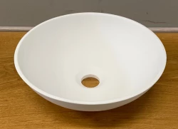 Chiuvetă mică Solid S, Solid Surface, rotundă, 30 x 30 x 11 cm, alb mat, 1208953273