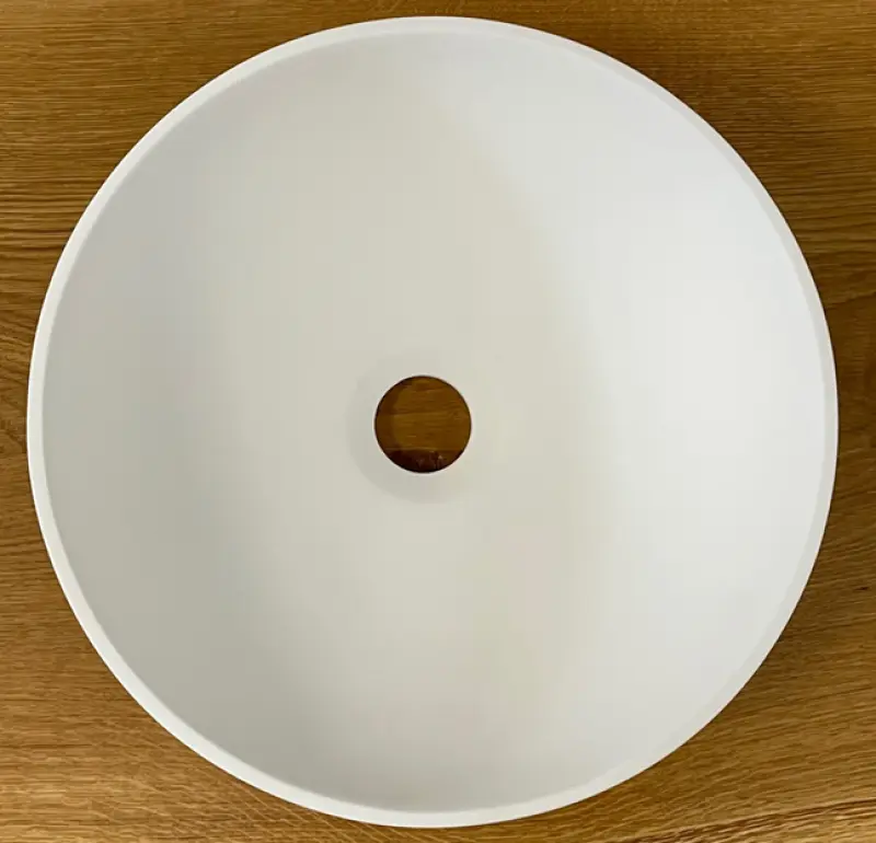 Chiuvetă mică Solid S, Solid Surface, rotundă, 30 x 30 x 11 cm, alb mat, 1208953273