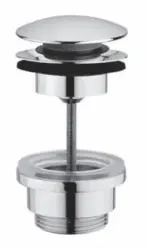 Scufundător pentru chiuvetă PB Unix, 1 1/4 inch, închidere cu apăsare "push up click clack", cromat, 1208953283.