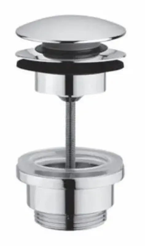 Scufundător pentru chiuvetă PB Unix, 1 1/4 inch, închidere cu apăsare "push up click clack", cromat, 1208953283.