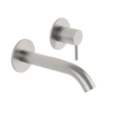 Baterie de baie încorporată SB Round 316, din oțel inoxidabil, cu lungimea de 132mm.