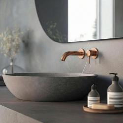 SB Round 316 robinet pentru chiuvetă incorporat, finisaj cupru periat PVD, 102mm.