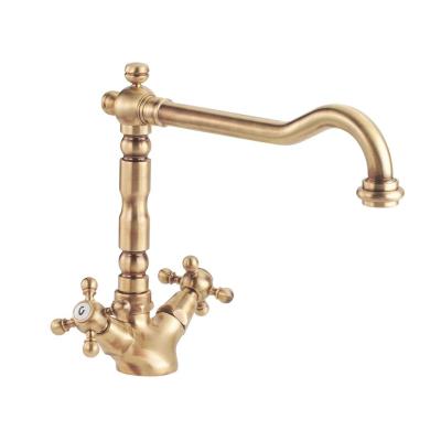 Robinet de bucătărie nostalgic V1910 Robinet Nature din alamă aspect decolorat și antichizat 1208953525