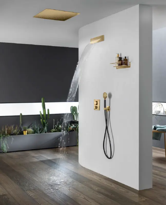 SB Cascada de baie cu jet de apă încorporat, finisaj auriu PVD, cod 1208953545