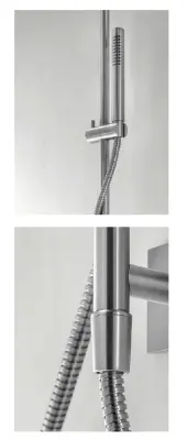 SB 316 Set de bara de dus cu duș manual și furtun de duș din oțel inoxidabil.