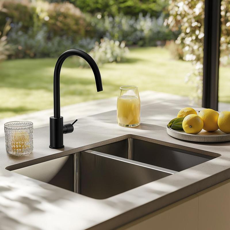 Franke Mythos MYX 160.34.16 BL chiuvetă din oțel inoxidabil cu o cuvă și jumătate sub blat 34+16cm 122.0638.273