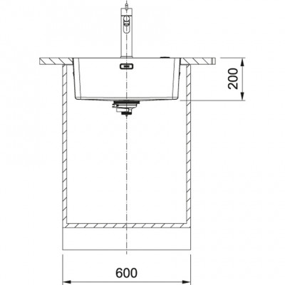 Franke Mythos MYX 210.50 chiuvetă din oțel inoxidabil 50x40cm montaj la nivel 127.0638.276