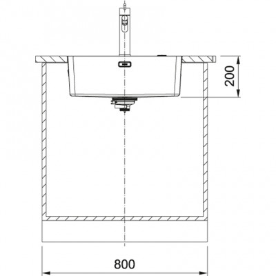 Franke Mythos MYX 210.55 chiuvetă din oțel inoxidabil 55x40cm montaj la suprafață 127.0638.277