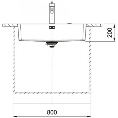 Franke Mythos MYX 210.70 chiuvetă din oțel inoxidabil 70x40cm montaj la nivel 127.0638.278