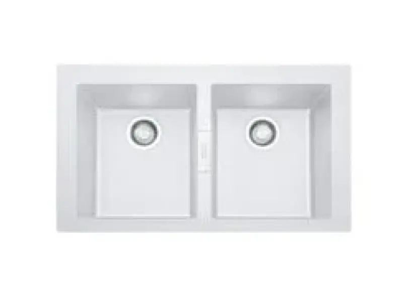 Franke Sirius 2 S2D 620 chiuvetă dublă din plastic alb de suprafață 143.0634.553