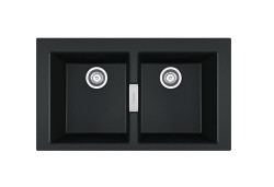 Franke Sirius 2 S2D 620 chiuvetă dublă din plastic negru de suprafață 143.0634.552