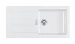 Franke Sirius 2 S2D 611 chiuvetă din material plastic cu scurgere albă montare 100x50 143.0634.551