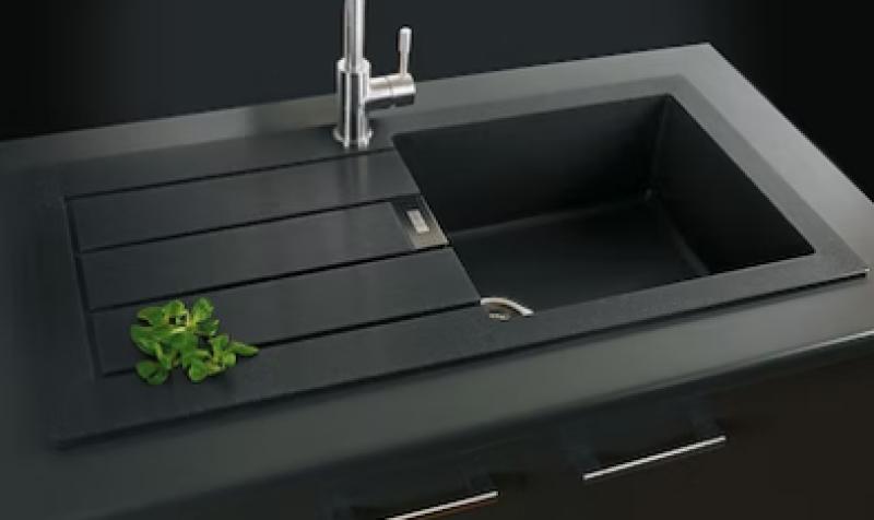 Franke Sirius 2 S2D 611 chiuvetă din plastic cu scurgere negru suprafață 100x50 143.0634.480