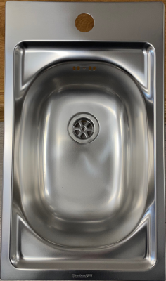 Foster 900 Mică chiuvetă din oțel inoxidabil 29x50 cm cu orificiu pentru robinet Montaj pe blat 1208953723