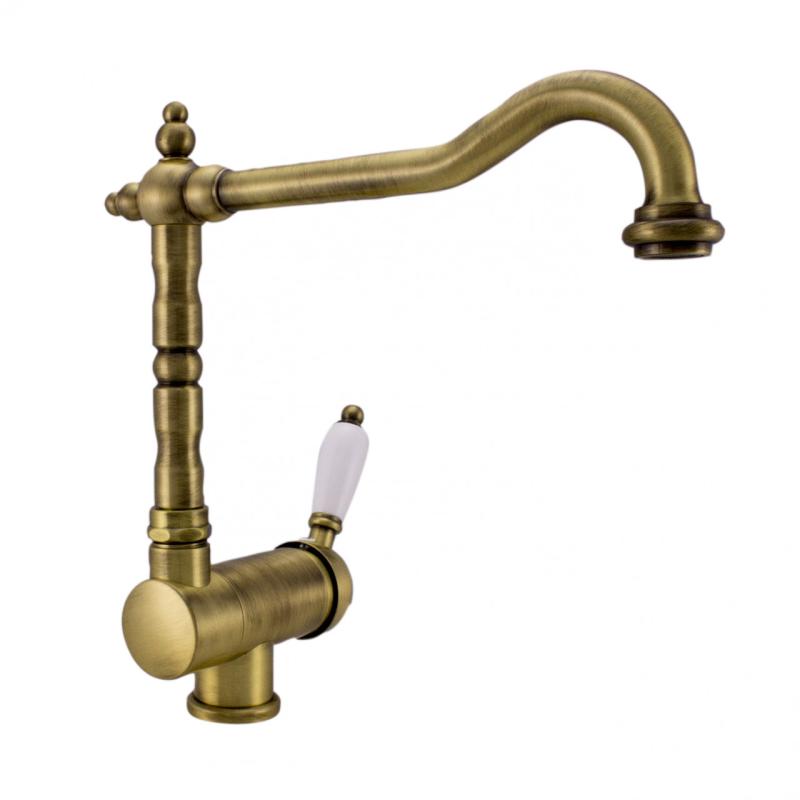 PB Vintage Robinet de bucătărie Nostalgic robinet de fereastră pliabil Bronz 1208953756