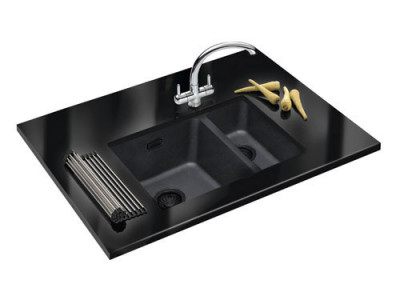 Franke Black Chiuvetă neagră din plastic 16x41 cm montaj sub blat 1208953775