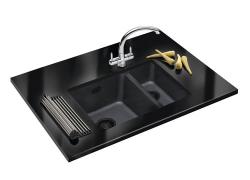 Franke Black Chiuvetă din plastic neagră 34x41 cm sub blat 1208953776
