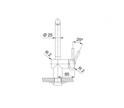 Franke Atlas Neo Robinet de bucătărie duză pivotantă și finisaj din cupru periat PVD 115.0628.204