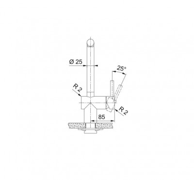 Franke Atlas Neo Robinet de bucătărie cu duză extensibilă și finisaj PVD gun metal 115.0628.210