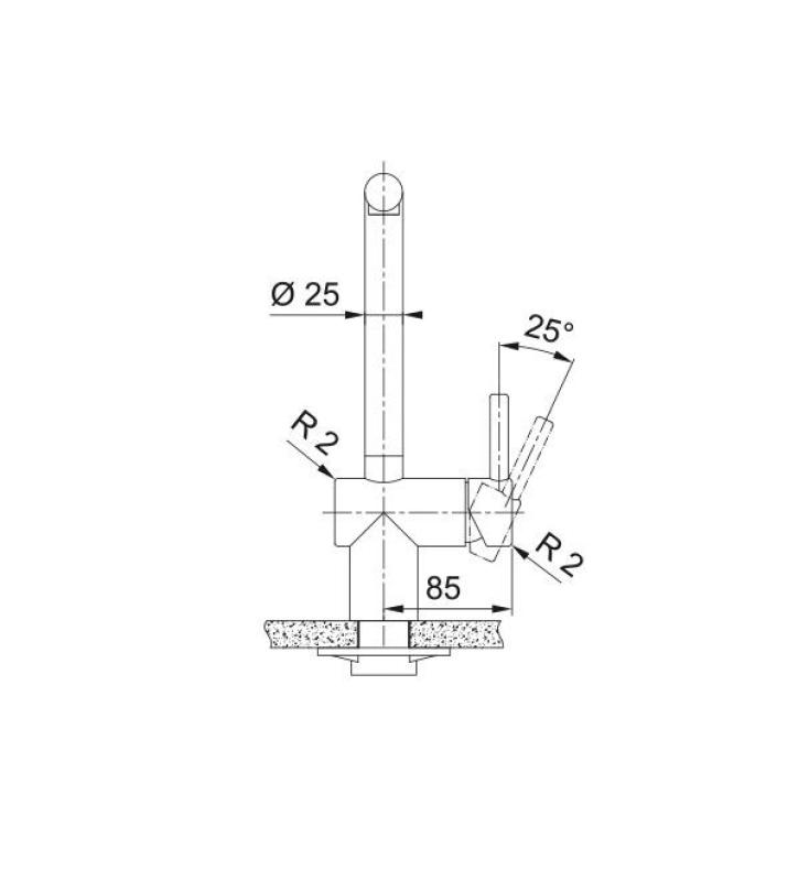 Franke Atlas Neo Robinet de bucătărie cu duză extensibilă și finisaj PVD cupru 115.0628.208