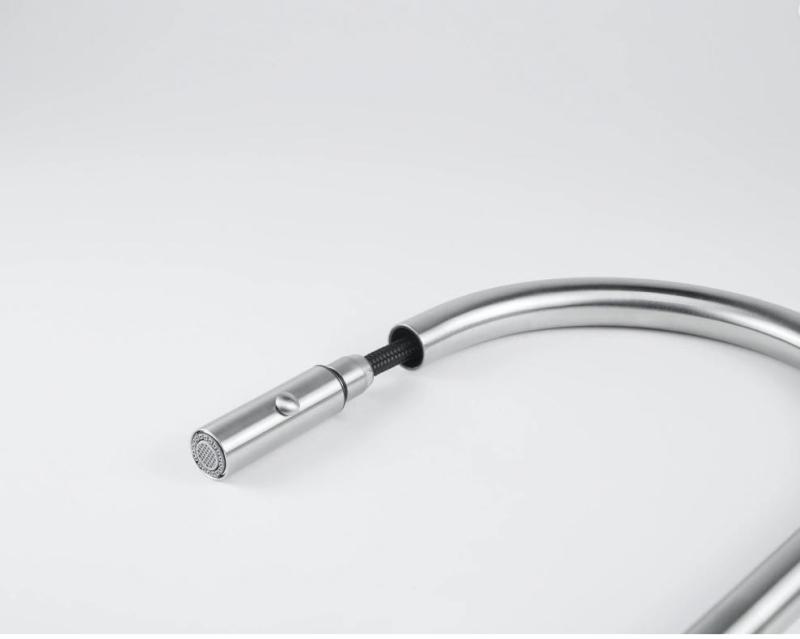 Franke Robinet de bucătărie Eos Neo cu duză și pulverizator extractibil complet din oțel inoxidabil 115.0590.045