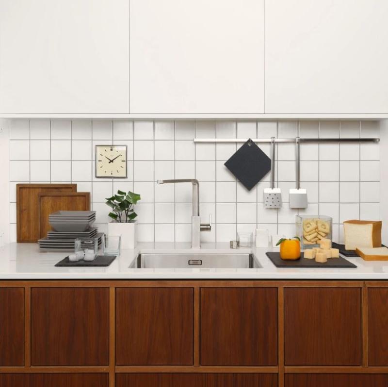 Franke Robinet de bucătărie din oțel inoxidabil masiv Mythos cu duză pivotantă inox 115.0547.852