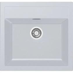 Franke Sirius 2 S2D 610.50 chiuvetă albă din plastic 56x53cm de suprafață cu orificiu pentru robinet 114.0568.052