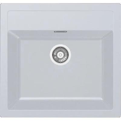Franke Sirius 2 S2D 610.50 chiuvetă albă din plastic 56x53cm de suprafață cu orificiu pentru robinet 114.0568.052