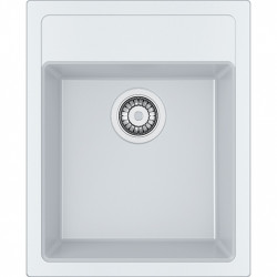 Franke Sirius 2 S2D 610.40 chiuvetă albă din plastic 43x53cm de suprafață cu gaură pentru robinet 114.0568.054