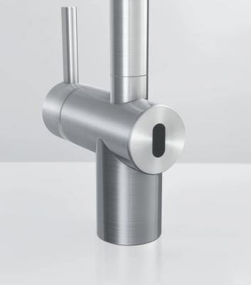 Franke Robinet de bucătărie cu senzor din oțel inoxidabil masiv Atlas Neo cu duză pivotantă inox 115.0625.489