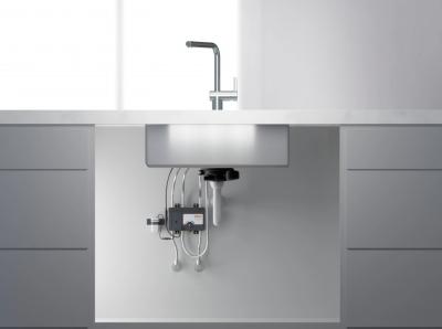 Franke Robinet de bucătărie cu senzor din oțel inoxidabil periat Atlas Neo cu duză din inox 115.0625.523