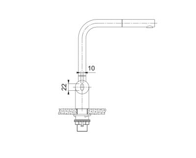 Franke Robinet de bucătărie cu senzor din oțel inoxidabil periat Atlas Neo cu duză din inox 115.0625.523
