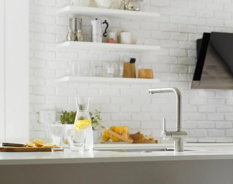 Franke Robinet de bucătărie cu senzor din oțel inoxidabil periat Atlas Neo cu duză din inox 115.0625.523