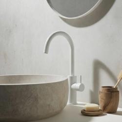 Waterevolution Flow robinet pentru chiuvetă model înalt alb mat T1121FUBR