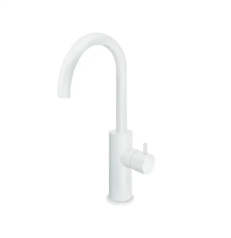 Waterevolution Flow robinet pentru chiuvetă model înalt alb mat T1121FUBR