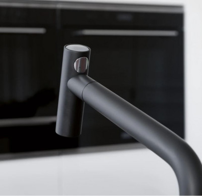 Franke Icon Robinet de bucătărie negru mat cu duză pivotantă 115.0625.190