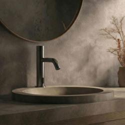 Robinetele de chiuvetă electronice Waterevolution Flow infraroșu pe baterii Gun Metal T110GME.