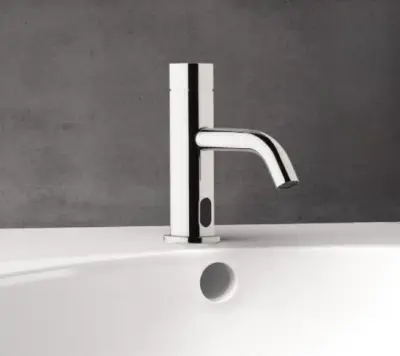 Revolutia Apei Flux, robinet electronic pentru chiuveta, cu infrarosu, la 230 de volti, cromat, T110EE01.