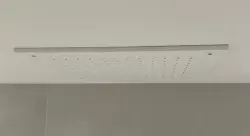 SB Rubinetterie, robinetă de duș ploaie, placată cu corian solid surface, încastrată în tavan, cu cap de duș pătrat de 50 cm, în culoare alb mat, 1208954084.