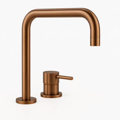 Robinetele de chiuvetă Waterevolution Flow cu 2 orificii PVD, din cupru periat T112HCPE