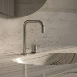 Robinetele de chiuvetă cu două orificii Waterevolution Flow din oțel inoxidabil T112HIE.