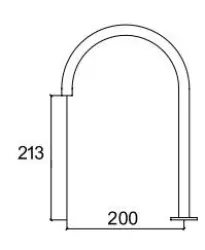 Robinetele de baie Waterevolution Flow cu 2 orificii, cromate, cu un robinet de scurgere de 200mm și un flux redus, T1122U01.