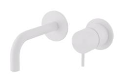 Robineta de baie încorporată Waterevolution Flow, cu gât alb de 10 cm, T116BBR-10