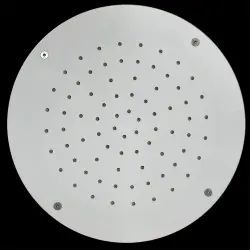 SB Rubinetterie duș de ploaie rotund de montat în tavan, cu suprafață solidă corian alb mat, de 30 cm, cod 1208954156.