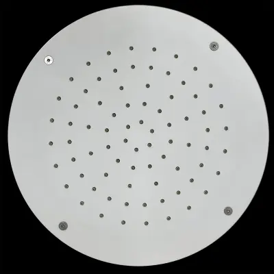 SB Rubinetterie duș de ploaie rotund de montat în tavan, cu suprafață solidă corian alb mat, de 30 cm, cod 1208954156.