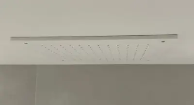 SB Rubinetterie duș de ploaie rotund de montat în tavan, cu suprafață solidă corian alb mat, de 30 cm, cod 1208954156.